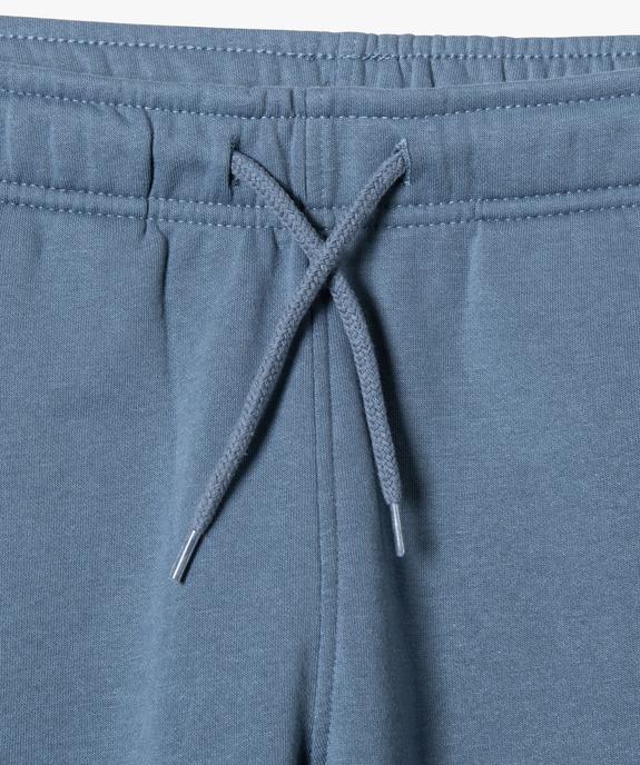 Pantalon de jogging uni en molleton gratté garçon vue2 - PREMIER PRIX BY GEMO - GEMO