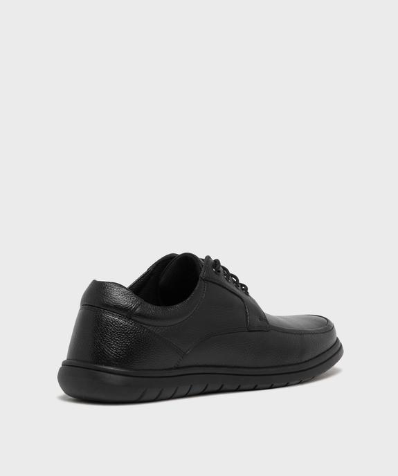 Derbies confort en cuir homme - G'Flex vue4 - G'FLEX - GEMO