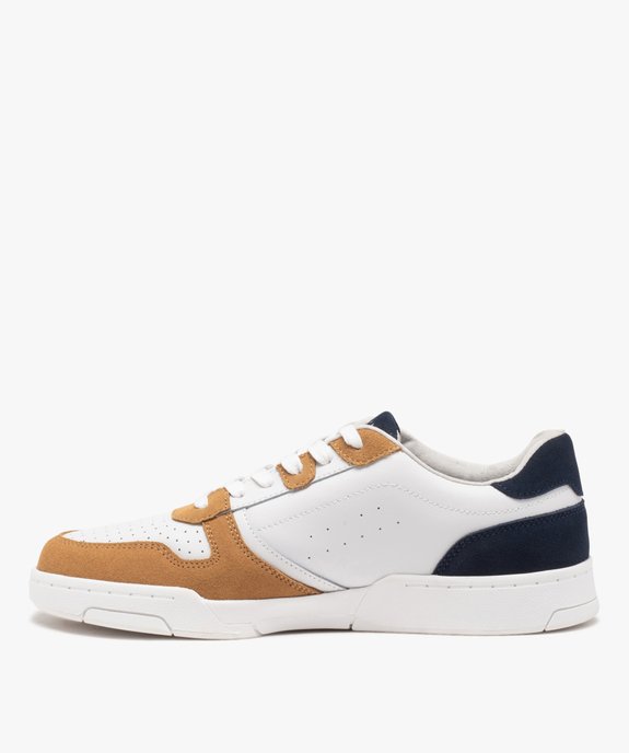 Baskets homme dessus en cuir style casual - Alma Planète vue4 - ALMA - GEMO