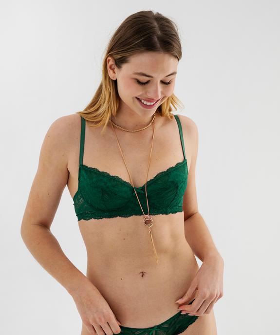 Soutien-gorge corbeille en dentelle avec armatures bonnets souples vue2 - GEMO(HOMWR FEM) - GEMO