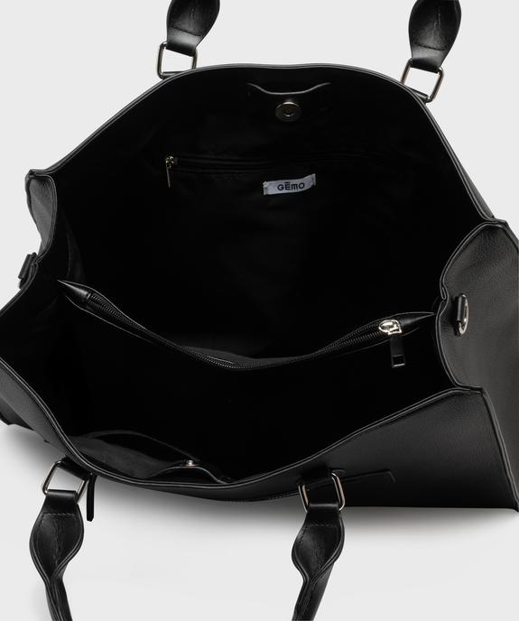 Sac cabas porté main avec bandoulière amovible femme vue4 - GEMO (ACCESS) - GEMO