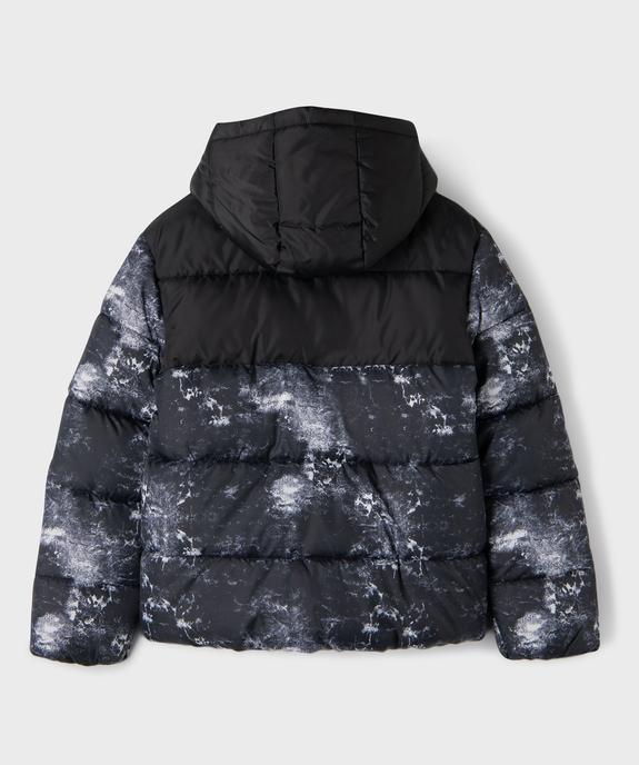 Blouson matelassé à capuche bicolore garçon vue5 - GEMO 4G GARCON - GEMO