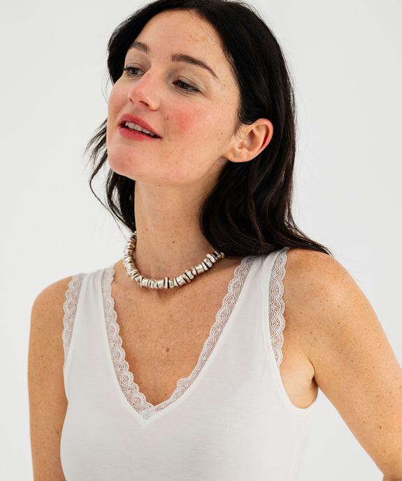 Débardeur en viscose double porté femme vue2 - GEMO 4G FEMME - GEMO