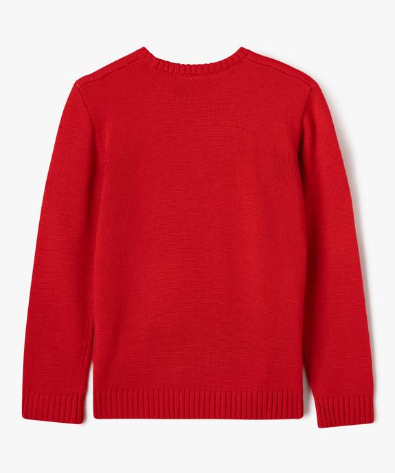 Pull en maille avec motif Noël garçon - Sonic the Hedgehog vue3 - SONIC - GEMO
