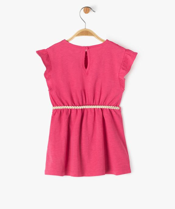 Robe sans manches avec ceinture tressée bébé fille vue3 - GEMO(BEBE DEBT) - GEMO