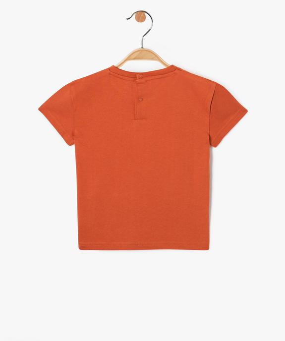 Tee-shirt à manches courtes en coton imprimé ciné bébé garçon vue3 - GEMO(BEBE DEBT) - GEMO
