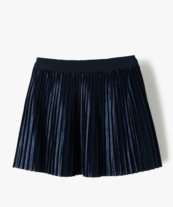 Jupe bébé fille forme trapèze en velours plissé vue1 - GEMO(BEBE DEBT) - GEMO