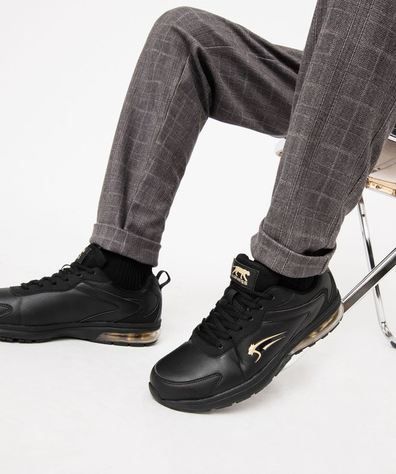 Baskets homme unies à semelle bulle d’air - Airness vue1 - AIRNESS - GEMO