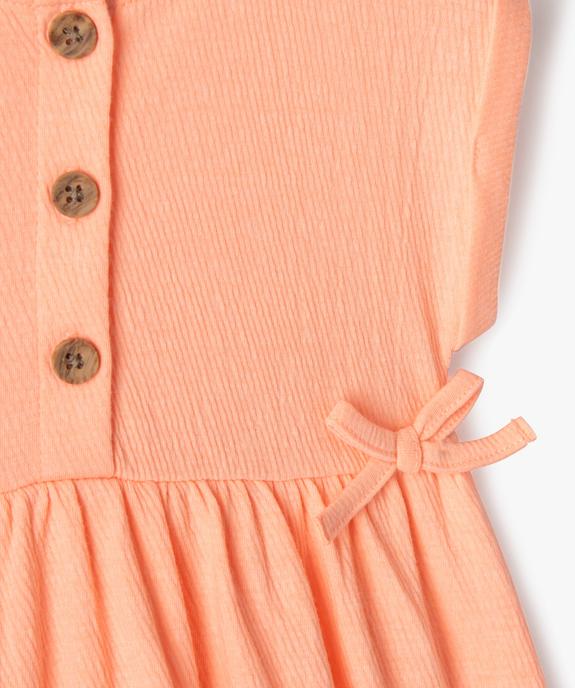 Robe bébé fille avec haut boutonné et jupe large vue2 - GEMO(BEBE DEBT) - GEMO