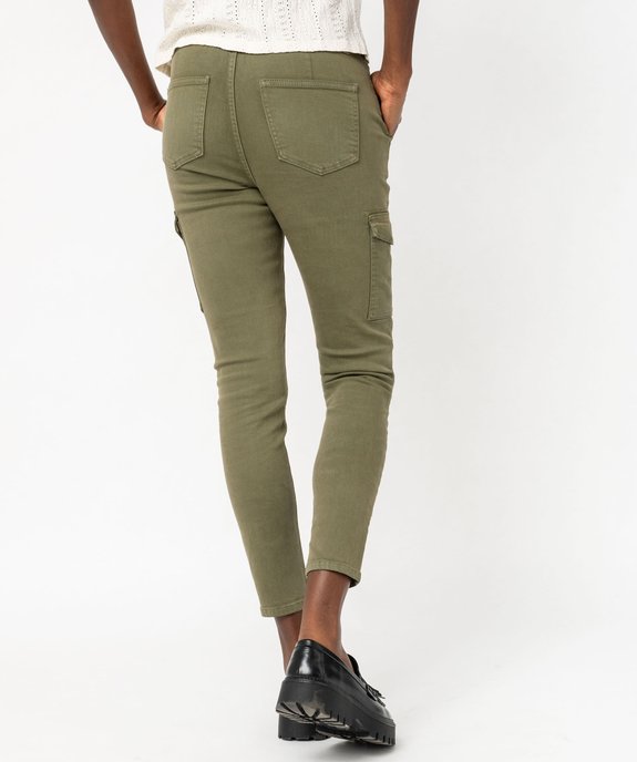 Pantalon cargo coupe slim femme vue3 - GEMO 4G FEMME - GEMO