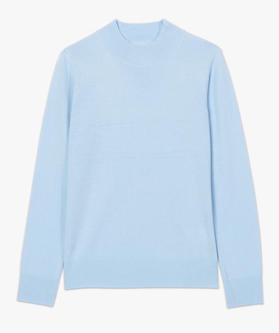 Pull femme col montant coloris uni vue5 - GEMO (MAILLE) - GEMO