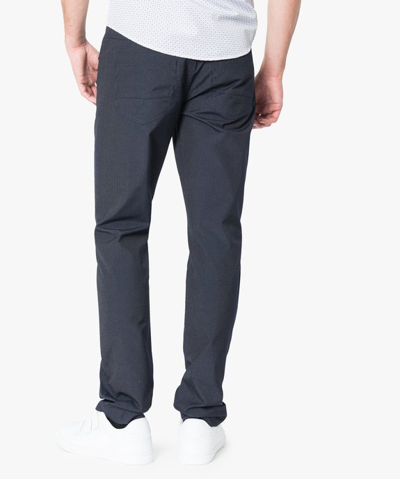 Pantalon à rayures de ville vue3 - GEMO (HOMME) - GEMO