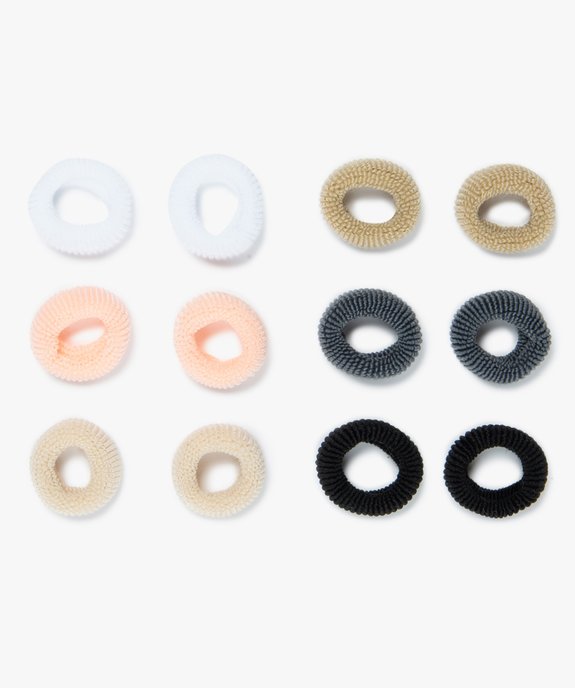 Élastiques à cheveux bébé fille en mousse (lot de 12) vue1 - GEMO (ACCESS) - GEMO