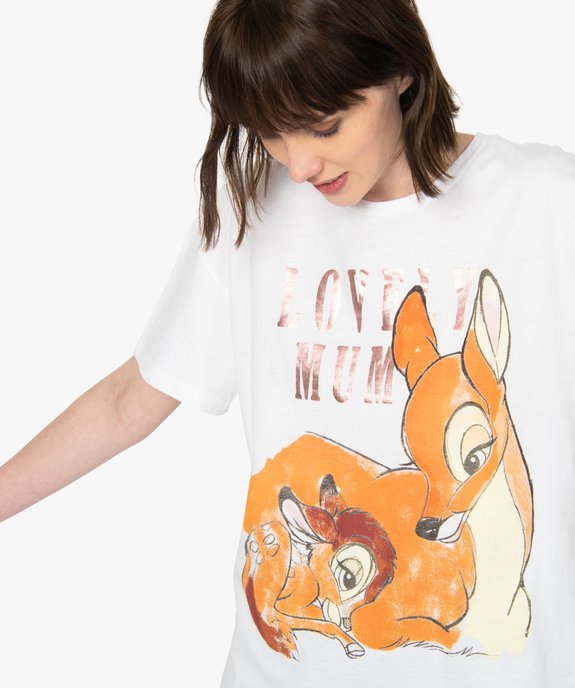 Tee-shirt femme oversize avec motif XXL - Disney vue2 - DISNEY DTR - GEMO