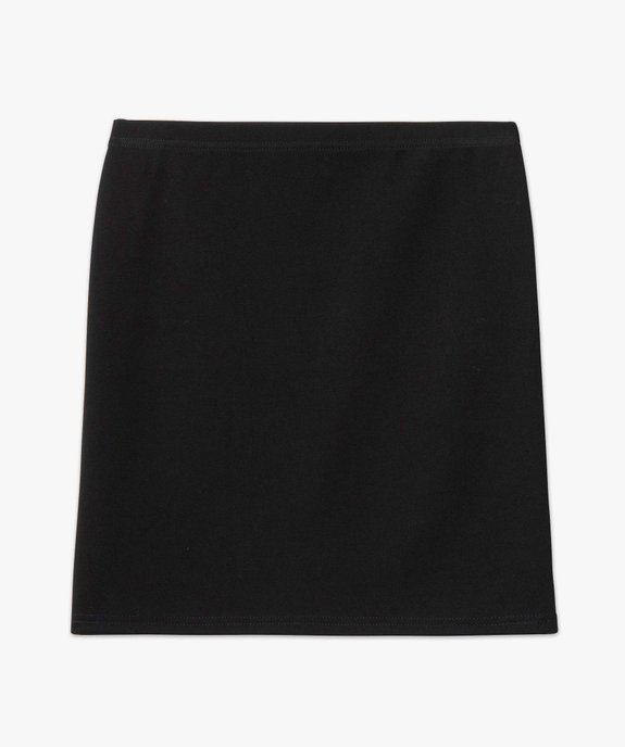 Jupe femme courte et ajustée en maille vue4 - GEMO(FEMME PAP) - GEMO