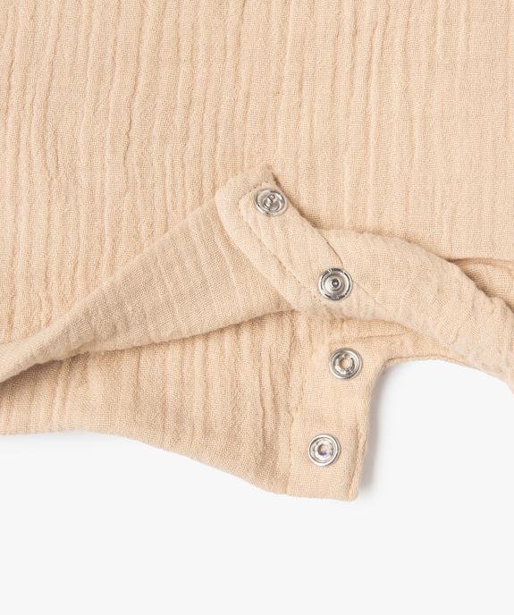 Combishort bébé garçon sans manches à motif  vue3 - GEMO(BEBE DEBT) - GEMO