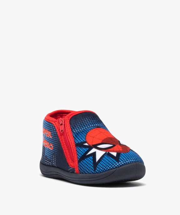 Chaussons bébé garçon super héros en velours vue2 - SPIDERMAN - GEMO