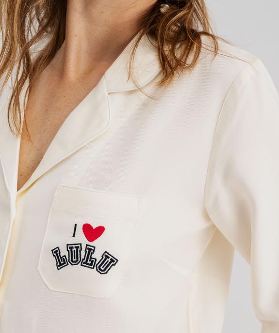 Pyjama en viscose femme - LuluCastagnette vue4 - LULUCASTAGNETTE - GEMO