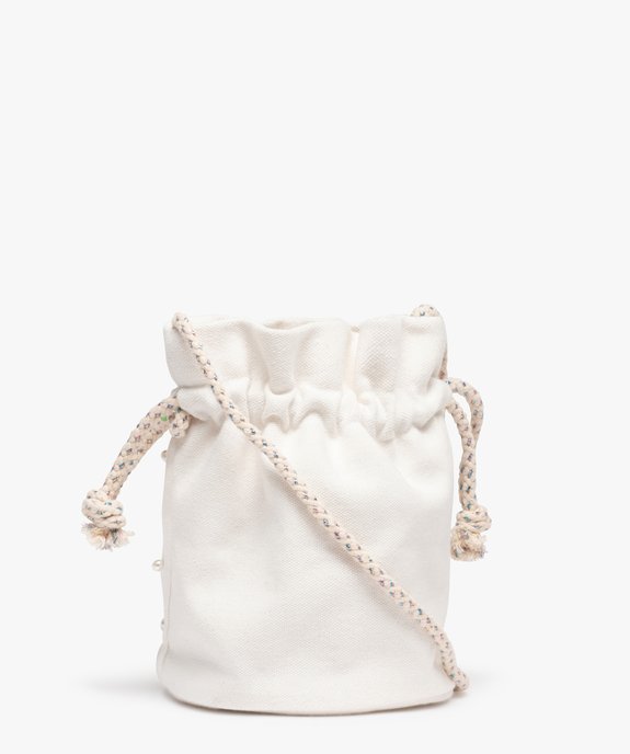 Sac seau fille en tissu décoré et de perles vue2 - GEMO (ENFANT) - GEMO