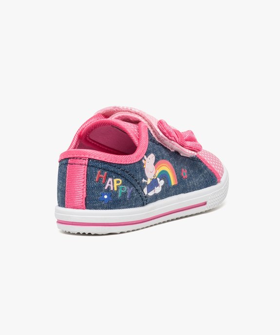 Baskets effet denim à scratchs - Peppa Pig vue4 - PEPPA PIG - GEMO