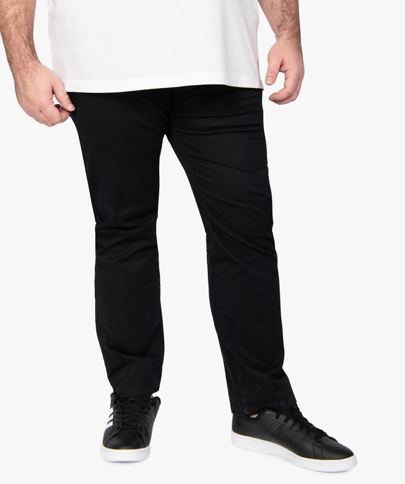 Pantalon homme grande taille chino en stretch coupe straignt vue1 - GEMO (G TAILLE) - GEMO