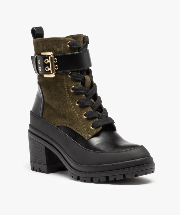 Bottines femme à talon style rock et glamour vue2 - GEMO(URBAIN) - GEMO