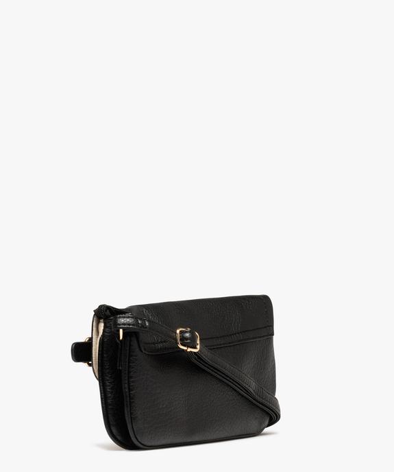 Sac besace forme pochette en toile pailletée femme vue2 - GEMO (ACCESS) - GEMO