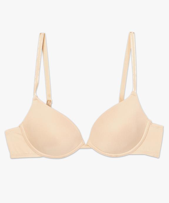 Soutien-gorge corbeille à armatures et bonnets moulés en microfibre vue5 - GEMO 4G FEMME - GEMO