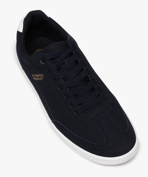 Baskets homme suédées à lacets style skateshoes vue5 - GEMO (SPORTSWR) - GEMO