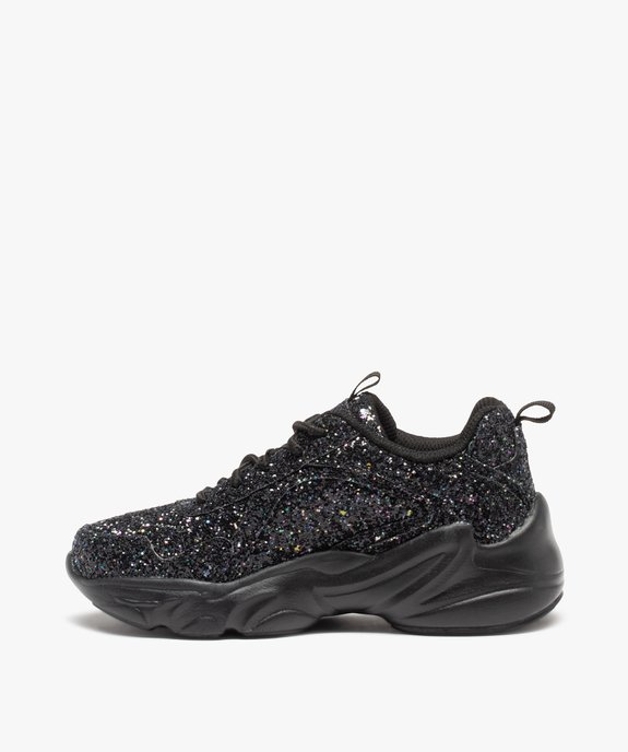 Baskets fille unies couvertes de paillettes – Fila Alamo vue3 - FILA - GEMO
