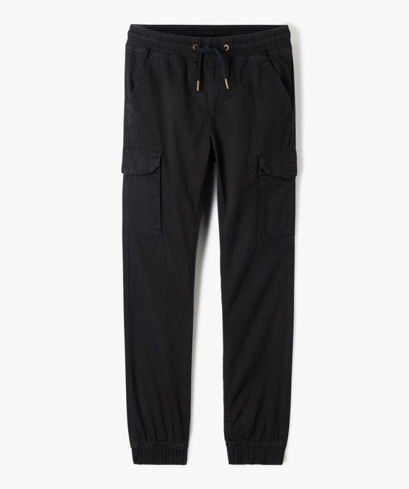 Pantalon en toile coupe jogger slim garçon vue7 - GEMO 4G GARCON - GEMO