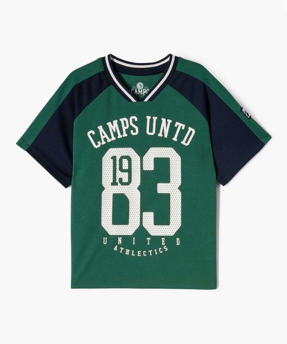 Tee-shirt de sport à manches courtes garçon - Camps United vue2 - CAMPS - GEMO