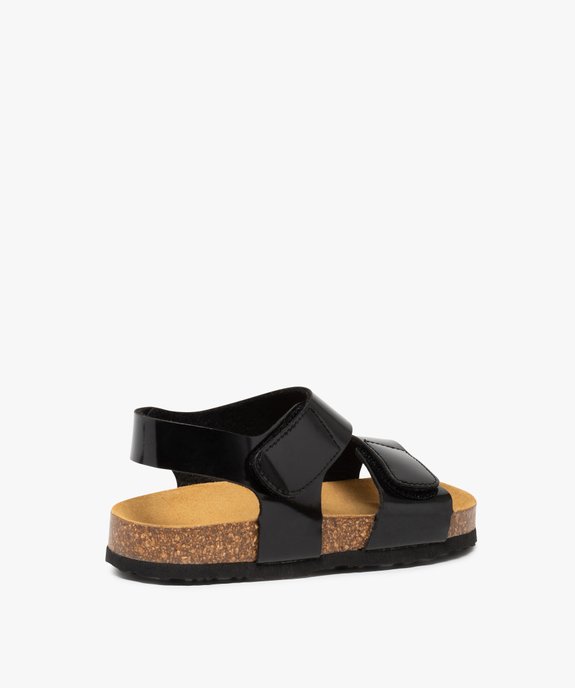 Sandales filles à brides vernies et semelle liège vue4 - GEMO (ENFANT) - GEMO