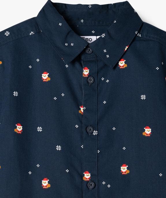Chemise à manches courtes à motifs Noël garçon vue2 - GEMO (ENFANT) - GEMO