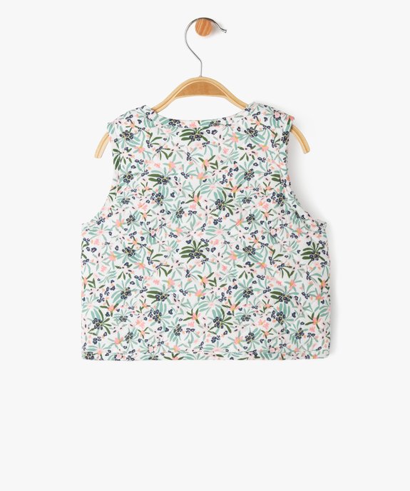 Gilet sans manches matelassé réversible bébé fille - LuluCastagnette vue3 - LULUCASTAGNETTE - GEMO