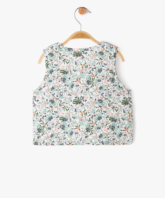 Gilet sans manches matelassé réversible bébé fille - LuluCastagnette vue3 - LULUCASTAGNETTE - GEMO