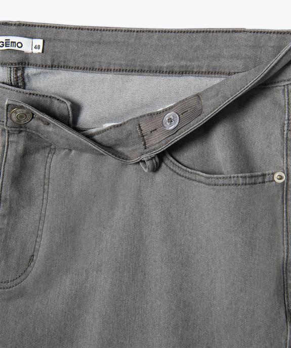 Jean femme grande taille extensible coupe Slim vue5 - GEMO (G TAILLE) - GEMO
