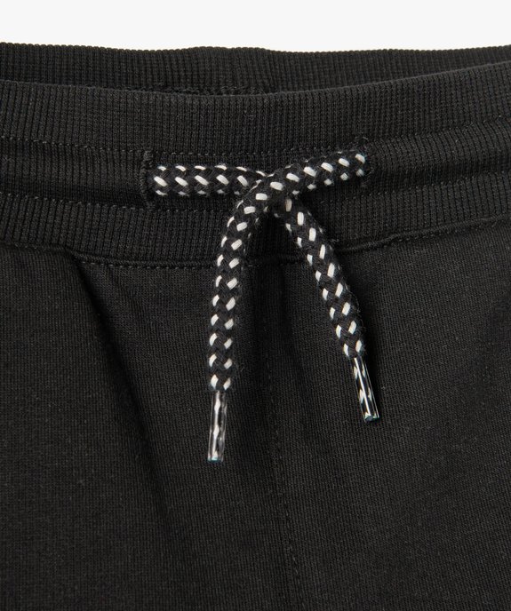 Bermuda en maille avec ceinture en bord-côte garçon vue2 - GEMO (ENFANT) - GEMO