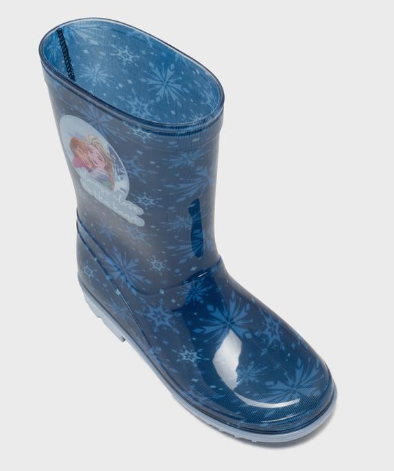 Bottes de pluie à semelle crantée imprimées fille - La Reine des Neiges vue5 - REINE DES NEIGE - GEMO