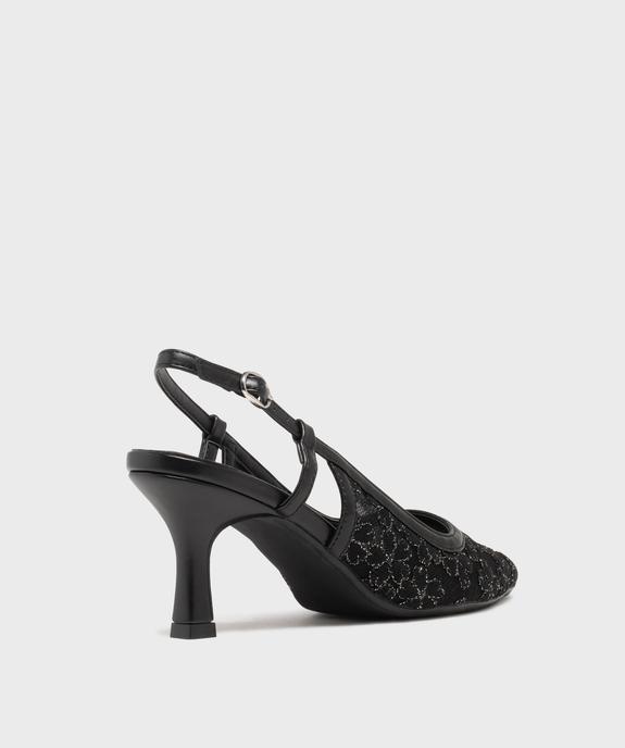 Escarpins slingback dentelle femme - FOLLOW ME vue4 - FOLLOW ME - GEMO