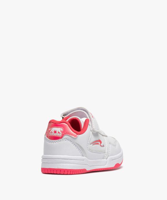 Tennis bébé bicolores à scratch - Airness Salto vue4 - AIRNESS - GEMO