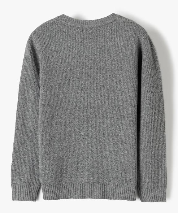 Pull garçon en maille chinée vue4 - GEMO (ENFANT) - GEMO