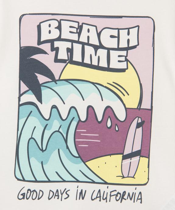 Tee-shirt manches courtes avec motif surf garçon vue3 - GEMO 4G GARCON - GEMO