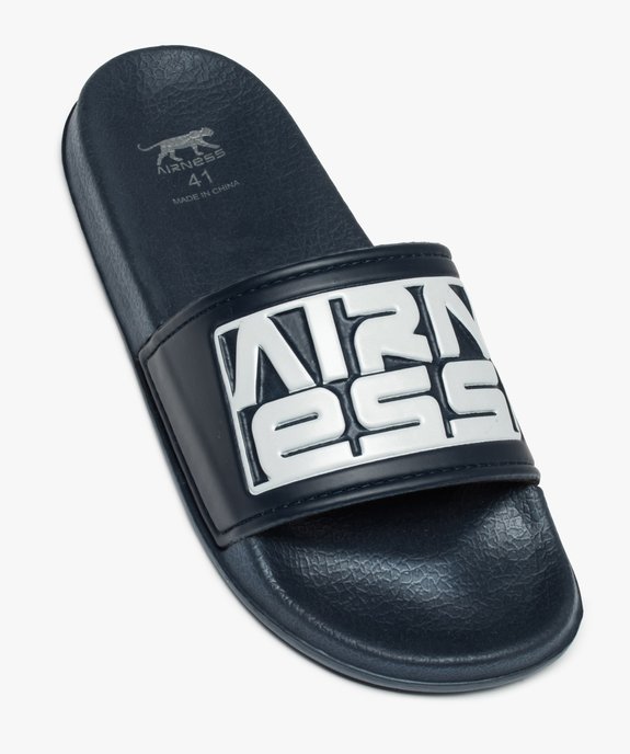 Mules de piscine homme bicolores - Airness vue5 - AIRNESS - GEMO