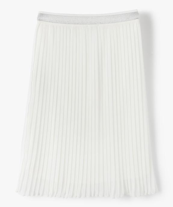 Jupe fille plissée avec taille pailletée vue4 - GEMO (JUNIOR) - GEMO