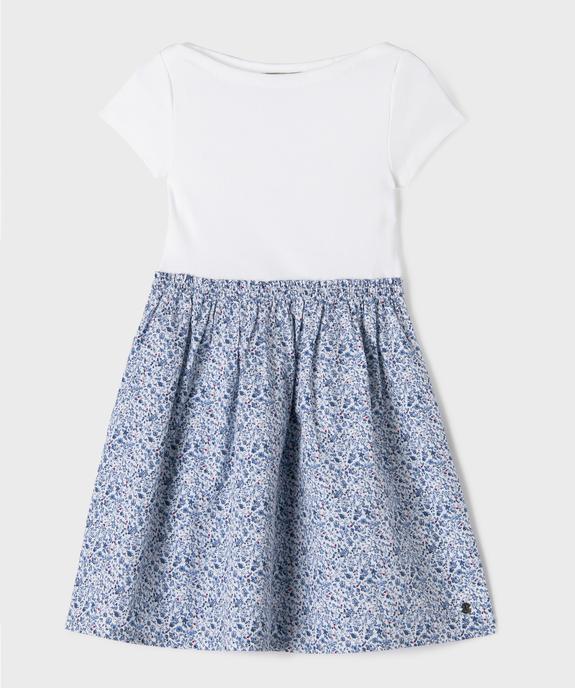 Robe bi-matières à manches courtes fille - LuluCastagnette vue2 - LULUCASTAGNETTE - GEMO