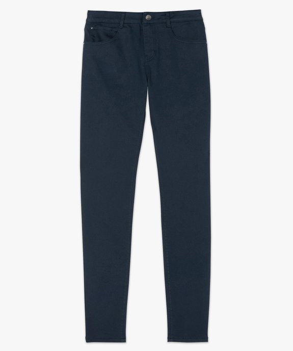 Pantalon femme coupe slim en toile extensible vue4 - GEMO(FEMME PAP) - GEMO