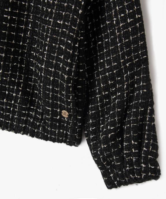 Veste zippée effet tweed fille - LuluCastagnette vue5 - LULUCASTAGNETTE - GEMO
