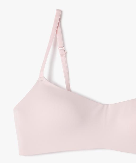 Soutien-gorge corbeille sans armatures avec bretelles multipositions fille vue2 - GEMO (JUNIOR) - GEMO