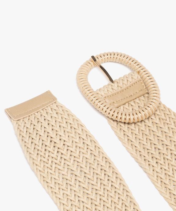 Ceinture tressée avec large boucle femme vue2 - GEMO (ACCESS) - GEMO